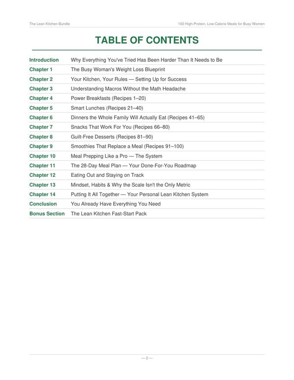 Table of contents — 14 chapters from Blueprint to the Fast-Start Pack